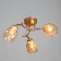 LUSTER "LOIS" 3x40W E27 gold 50x50x22cm