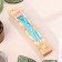 Candles for cake twisted "serpentine" 6 pcs, cocktail, sky blue