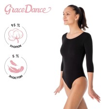 A swimsuit for gymnastics and dancing Grace Dance, p. 38, black color