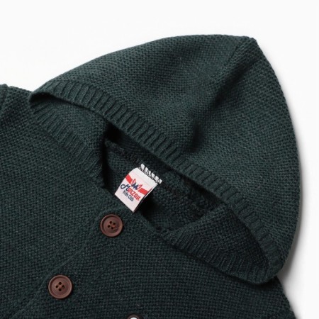 Knitted jumper for a boy, green color, height 98 cm-1