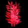 Silicone aquarium plant, glowing in the dark, 8 x 15 cm, pink