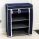 Shoe, 4 tiers, 57 × 28 × 72 cm, blue color
