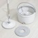 Mop with spin and bucket, microfiber nozzle, compact