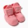 Pitty booties, coral color, size 16 (1-6 month)