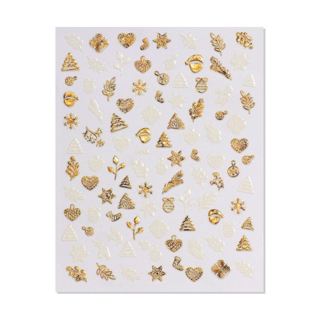 Nail stickers "Christmas Love", metallized-1