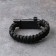 5B1 survival bracelet (paracord, knife, whistle, compass, fire), black