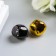 Set of decor for creativity "Bells gold and black" d = 1.8 cm set 10 pcs