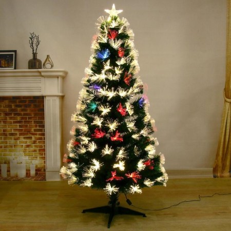Fibrooptic Christmas tree "bunch" 150 cm d of the lower tier 75 cm 170 branches