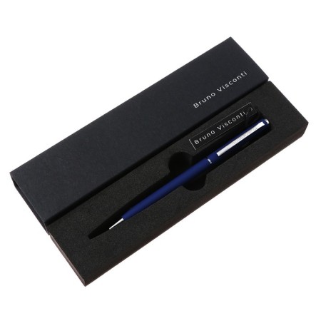 SHOULD SPECTENT, 0.7 mm, BrunovisConti Palermo, Blue rod, metal case Soft Touch Dark blue, in case