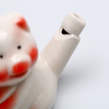 Ceramic “Pig” whistle 3 × 7.5 × 6 cm-3