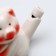 Ceramic “Pig” whistle 3 × 7.5 × 6 cm