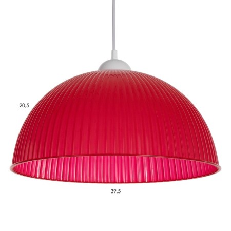 Bayerlux suspension Bayerlux "Wave" E27 15W red 40x40x18 (+60) cm-3