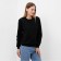 Female sweatshirt, black color, size 44