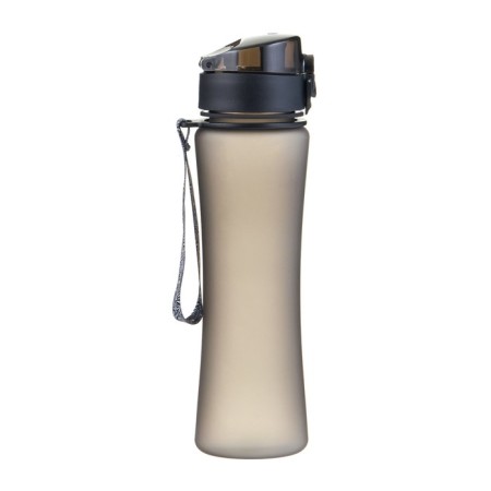 Water bottle, with a drinker, 600 ml, black-2