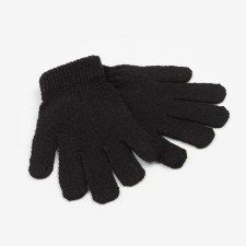 Women's gloves collorista are single -layer, col. Black, rr 19 cm