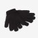Women's gloves collorista are single -layer, col. Black, rr 19 cm