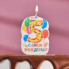 Candle for cake the number 