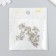 Decor for creativity Metal "Palette with brushes" silver 1.7x1.2 cm