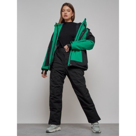 Ski suit female, size 54, green color-12
