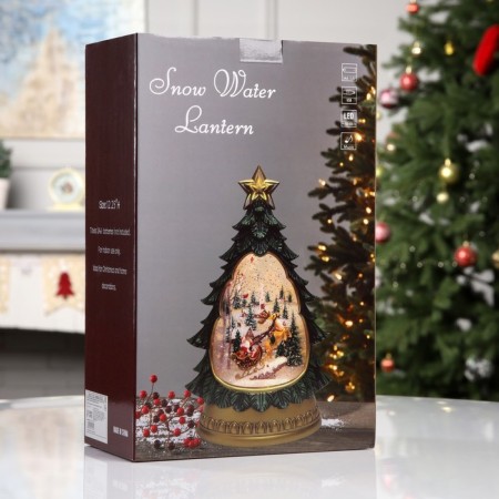 LED figure “New Year's motifs”, 31.2x9.5x20.2 cm, music, aah3, USB, glow warm white-6