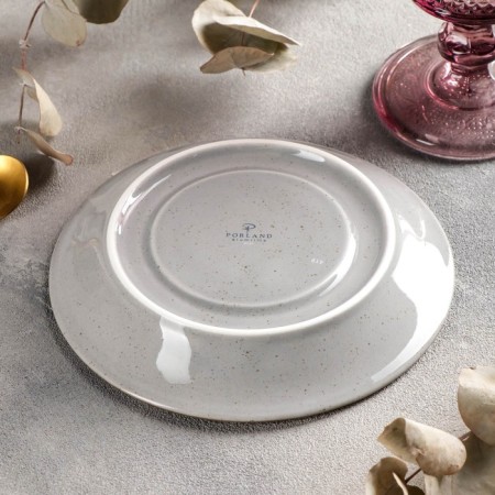 A saucer for a teaspoon Dark Grey, D = 16 cm, dark gray color-3