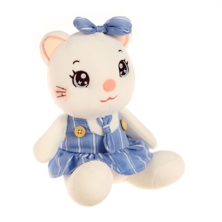 Soft toy "Kitty with a bow", color mix-1