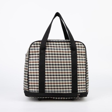 Lightning bag, with an increase, external pocket, beige color-1