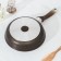 Pan, d = 22 cm, plastic handle, anti -stick coating, color coffee marble
