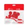 Anti -disputed lining, D 2.5 cm, red, set 6 pieces
