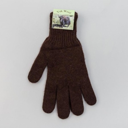 Male gloves from Mongolian wool, chocolate color, size 20-24-3