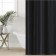 The curtain in the bathroom Ethel in strip is black, 180*200 cm, 80g/m2, 100% p/e