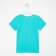 Children's T -shirt, turquoise color/penguin, height 116 cm