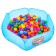 Balls for a dry pool with a pattern, ball diameter 7.5 cm, set 90 pieces, multi -colored