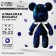 Diamond mosaic on the figure "Stylish Bear"