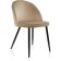 STULL OF A METAL CARCAS DODO Metal/velor, black/dark beige 48x54x77 cm