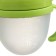 A bottle for feeding M&B, SHG Ø70mm, 150ml., With handles, silicone flask, green color