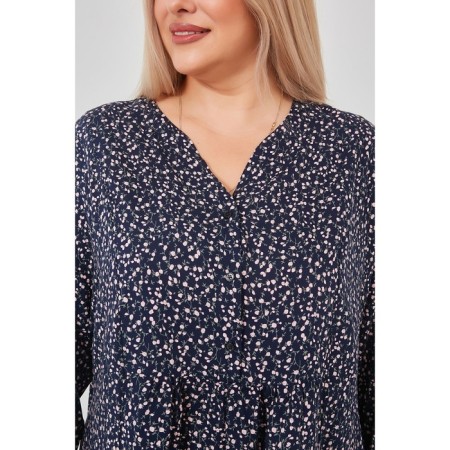 Women's tunic, size 70, dark blue color-6