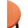 Harmar Gangtot Stool Metal/velor, black/orange 38x38x62 cm
