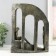 Polystone souvenir "Two on the stairs by the windows" under metal 22.7x7.7x28.7 cm
