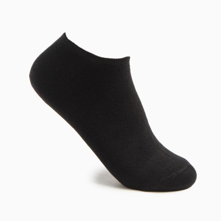 Women's socks "trackers", black color, size 23-25