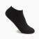 Women's socks "trackers", black color, size 23-25