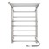 Electric towel "Sanprise" Euromix P8, 500x800 mm, with a shelf, right, chrome