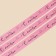 Plastic Plastic tape "with love", pink, 1.8 cm x 45 m