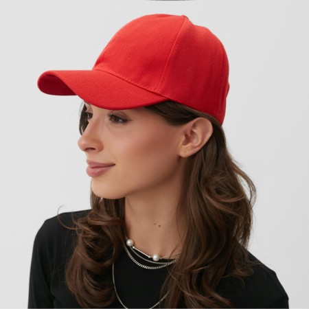 Monophone baseball cap, size 58, red color-1