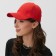 Monophone baseball cap, size 58, red color