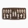 Chess desktop souvenir "terracotta army" 43x43 cm, King H-9.5 cm, pawn H-7.5 cm