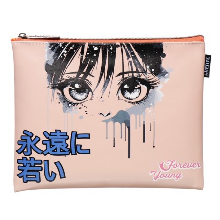 Folder for notebooks A5, 245 x 200 x 10 mm, lightning from above, leather, de Vente Forever Young, for girls