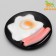 Boxing "Breakfast" toy for dogs, 13.5 cm, on a black plate
