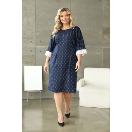 Women's dress, size 52, blue color-9