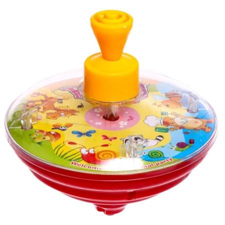 Yula "Rainbow" with a light effect, D-12 cm, mix-5